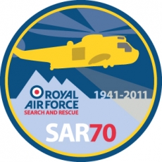 Эмблема 70-летия службы поиска и спасения Королевских ВВС