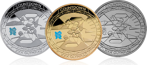 Памятная монета в честь Олимпиады 2012 года в Лондоне (золотая, серебряная и медно-никелевая)