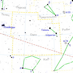 Созвездие на современной астрономической карте