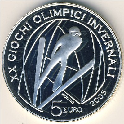 Italy, 5 euro, 2005