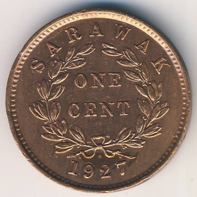 Sarawak, 1 cent, 1927–1941
