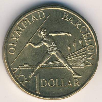 Австралия, 1 доллар (1992 г.)