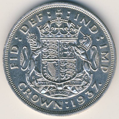 Великобритания, 1 крона (1937 г.)