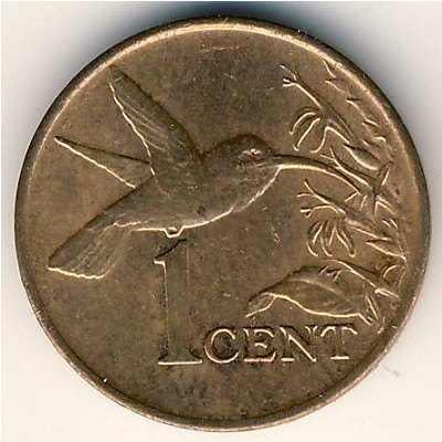 Trinidad & Tobago, 1 cent, 1976–2014