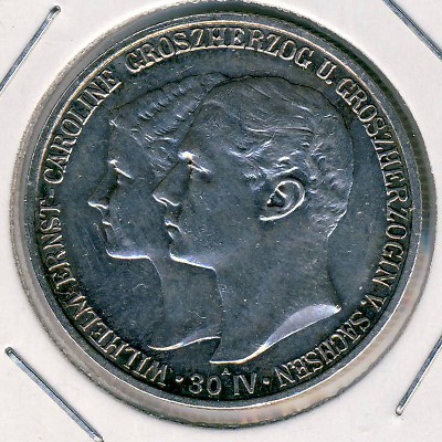 Saxe-Weimar-Eisenach, 2 mark, 1903