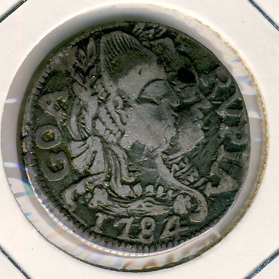 Goa, 1 rupia, 1782–1787