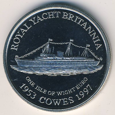 Isle of Wight., 1 euro, 1997