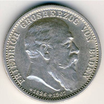Баден, 2 марки (1907 г.)