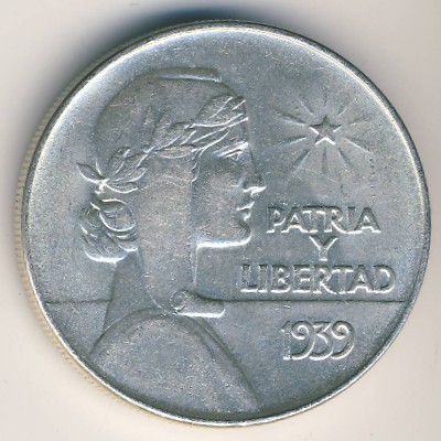 Cuba, 1 peso, 1934–1939
