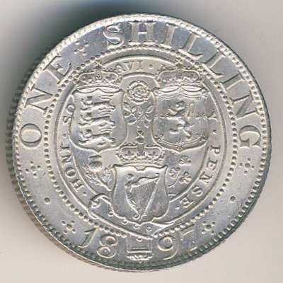 Великобритания, 1 шиллинг (1893–1901 г.)