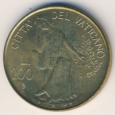 Vatican City, 200 lire, 1979–1980