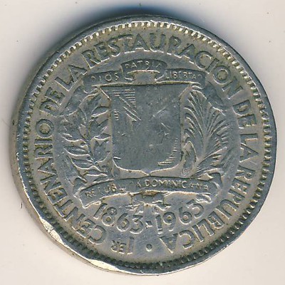 Dominican Republic, 5 centavos, 1963