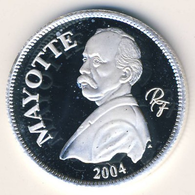 Mayotte., 1/4 euro, 2004