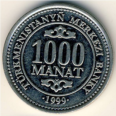 Turkmenistan, 1000 manat, 1999