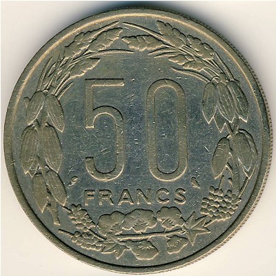 Экваториальные Африканские Штаты, 50 франков (1961–1963 г.)