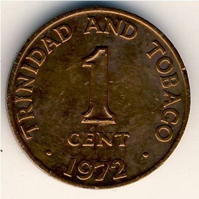 Trinidad & Tobago, 1 cent, 1966–1973