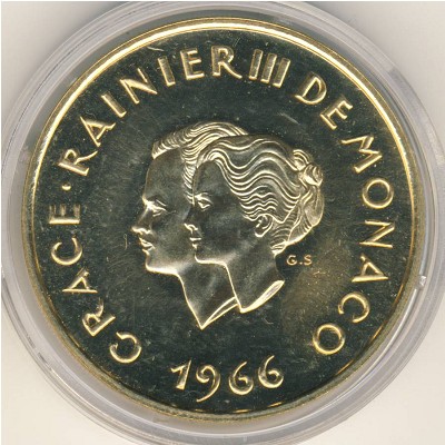 Monaco., 200 francs, 1966