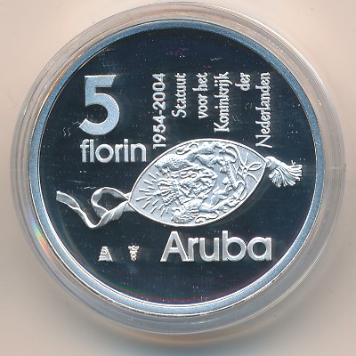 Аруба, 5 флоринов (2004 г.)