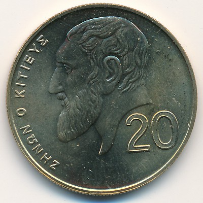 Cyprus, 20 cents, 1991–2004