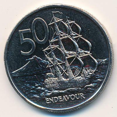 Новая Зеландия, 50 центов (1967–1985 г.)