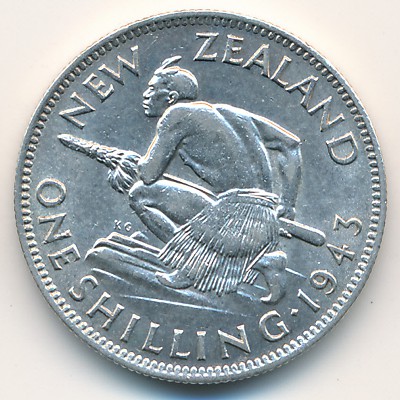 Новая Зеландия, 1 шиллинг (1937–1946 г.)