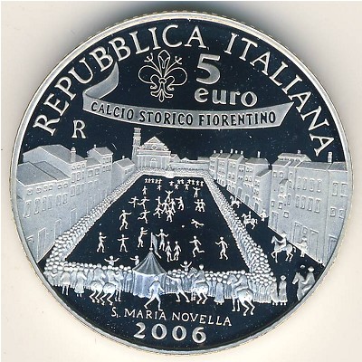 Italy, 5 euro, 2006