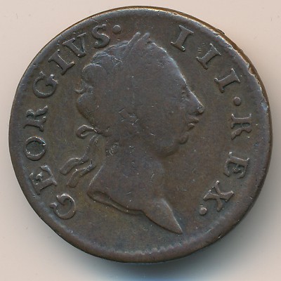 Ireland, 1/2 penny, 1766–1769