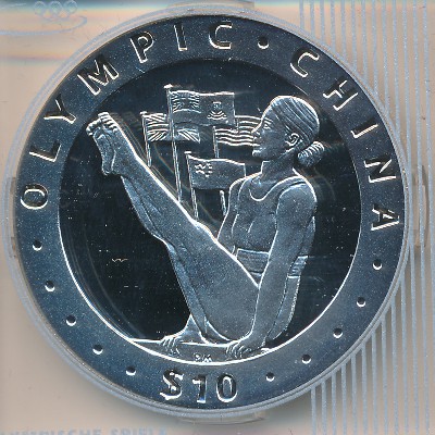 Виргинские острова, 10 долларов (2008 г.)