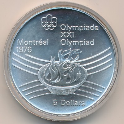 Canada, 5 dollars, 1976