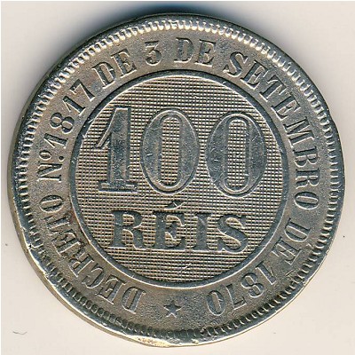 Бразилия, 100 рейс (1886–1889 г.)