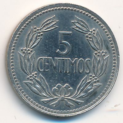 Venezuela, 5 centimos, 1964–1965