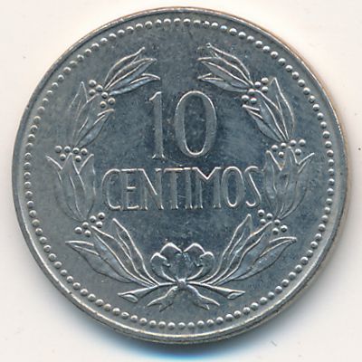 Venezuela, 10 centimos, 1971