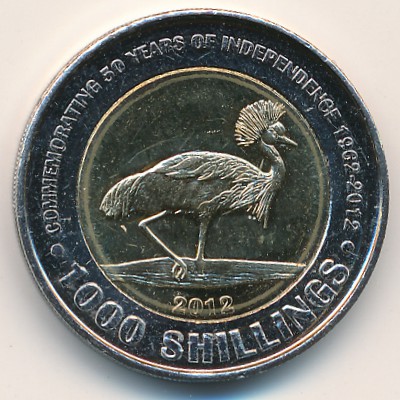 Уганда, 1000 шиллингов (2012 г.)
