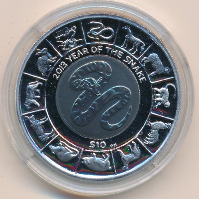 Virgin Islands, 10 dollars, 2013