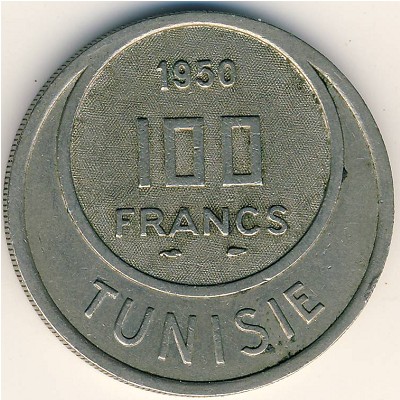 Tunis, 100 francs, 1950–1957