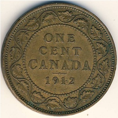 Canada, 1 cent, 1912–1920