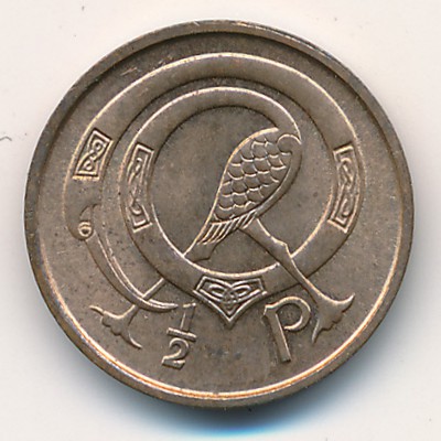 Ireland, 1/2 penny, 1971–1986
