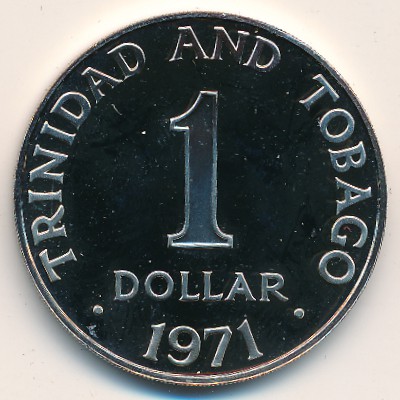 Trinidad & Tobago, 1 dollar, 1971