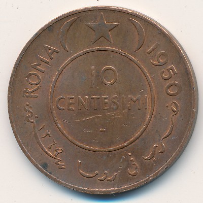 Somalia, 10 centesimi, 1950