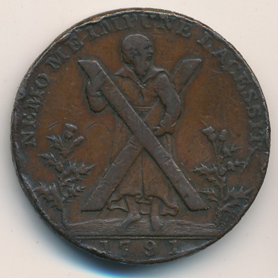 Edinburgh, 1/2 penny, 1790–1792