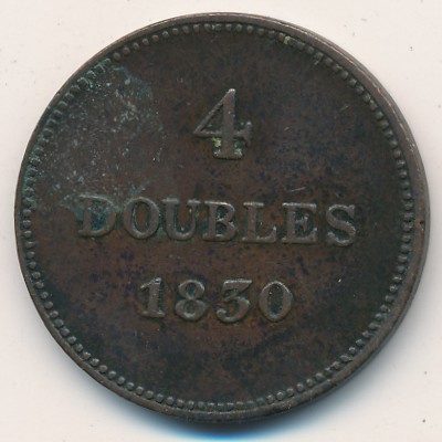 Guernsey, 4 doubles, 1830–1858