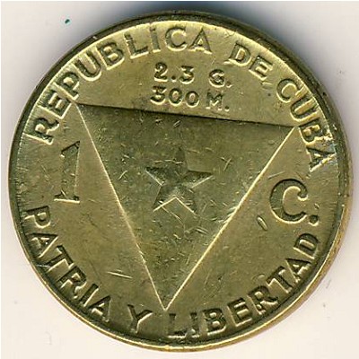 Cuba, 1 centavo, 1953