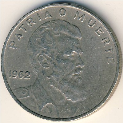 Cuba, 40 centavos, 1962