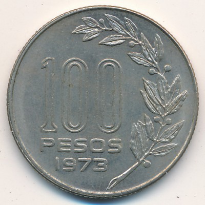 Уругвай, 100 песо (1973 г.)