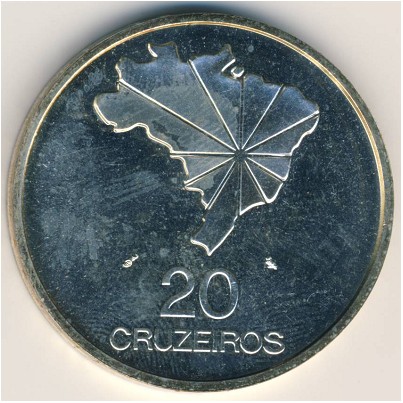 Бразилия, 20 крузейро (1972 г.)