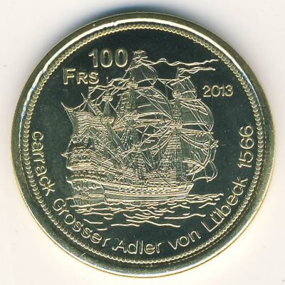 Tromelin Island., 100 francs, 2013