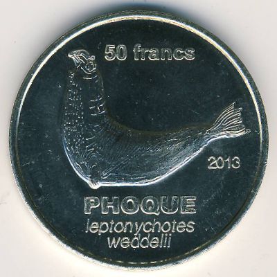 Земля Адели., 50 франков (2011 г.)