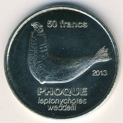 Kerguelen Islands., 50 francs, 2013