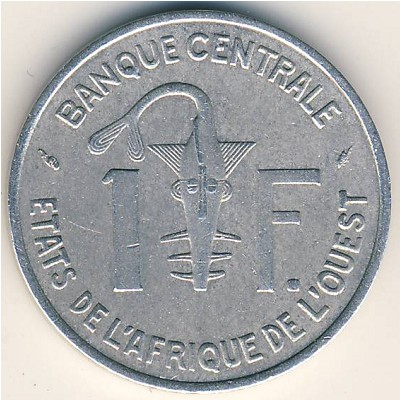 West African States, 1 franc, 1961–1975