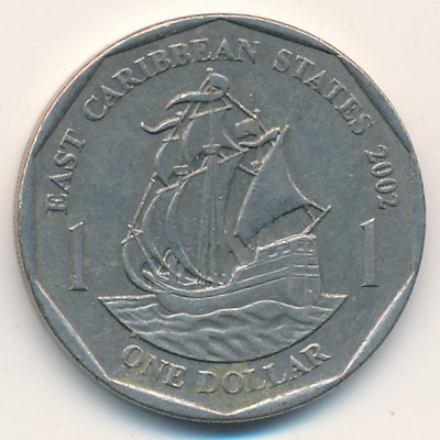 East Caribbean States, 1 dollar, 2002–2007